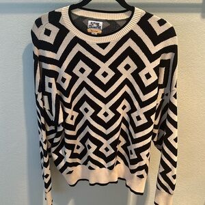 Future Collective Black and White print sweater size M